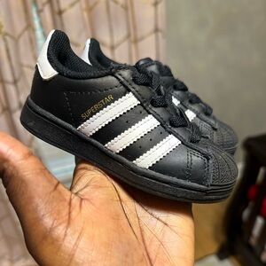 Black and white adidas